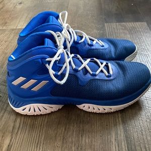 Adidas Bounce Mid Basketball Shoes - 9.5 - Blue